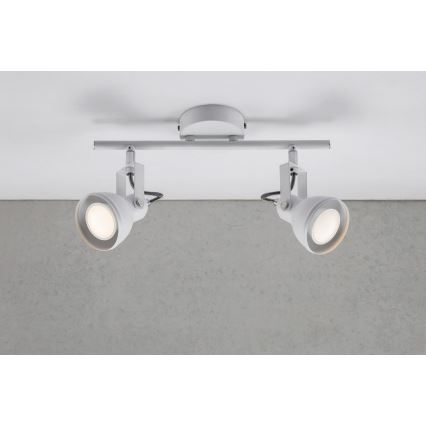 Nordlux - Starmetis ASLAK 2xGU10/35W/230V balta