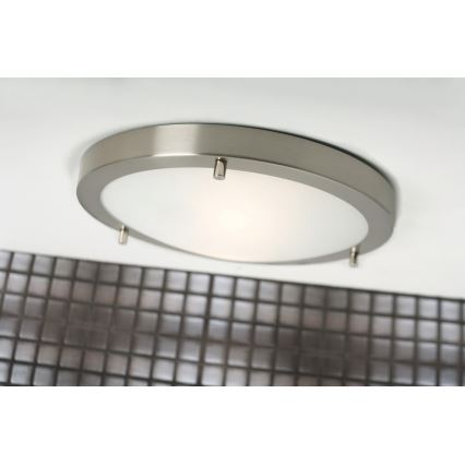 Nordlux - Griestu lampa vannas istabai ANCONA 2xE27/40W/230V IP43 Ø 31,5 cm matēts hroms