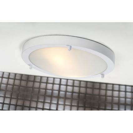 Nordlux - Griestu lampa vannas istabai ANCONA 2xE27/40W/230V IP43 Ø 31,5 cm balta