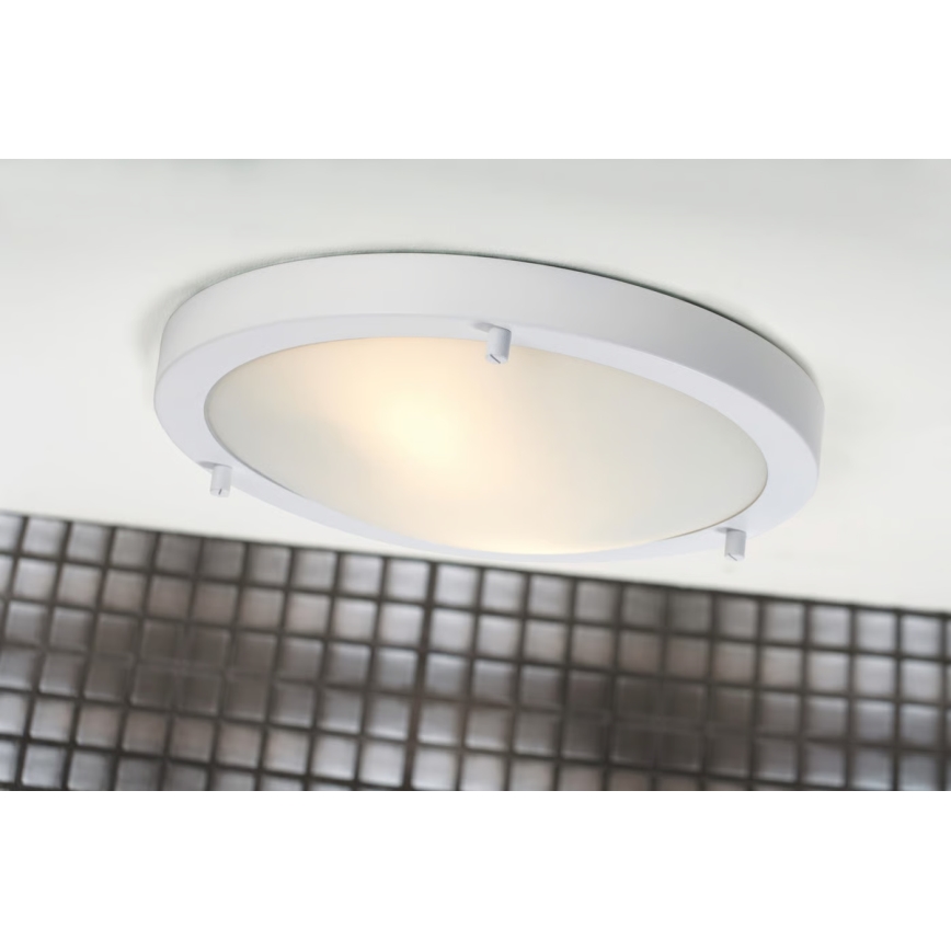 Nordlux - Griestu lampa vannas istabai ANCONA 2xE27/40W/230V IP43 Ø 31,5 cm balta