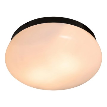 Nordlux - Vannas istabas griestu lampa FOAM 2xE27/55W/230V IP44 melna