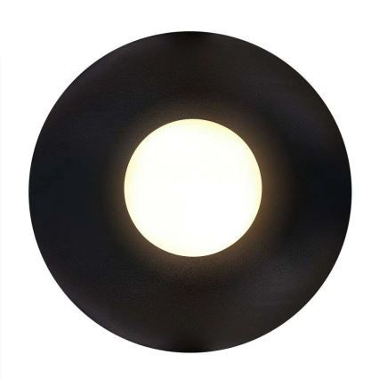 Nordlux - Vannas istabas griestu lampa SIONA 1xE27/60W/230V IP44 melna