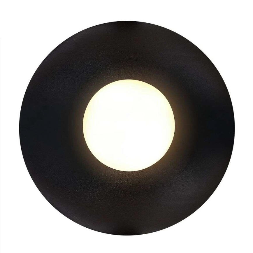 Nordlux - Vannas istabas griestu lampa SIONA 1xE27/60W/230V IP44 melna