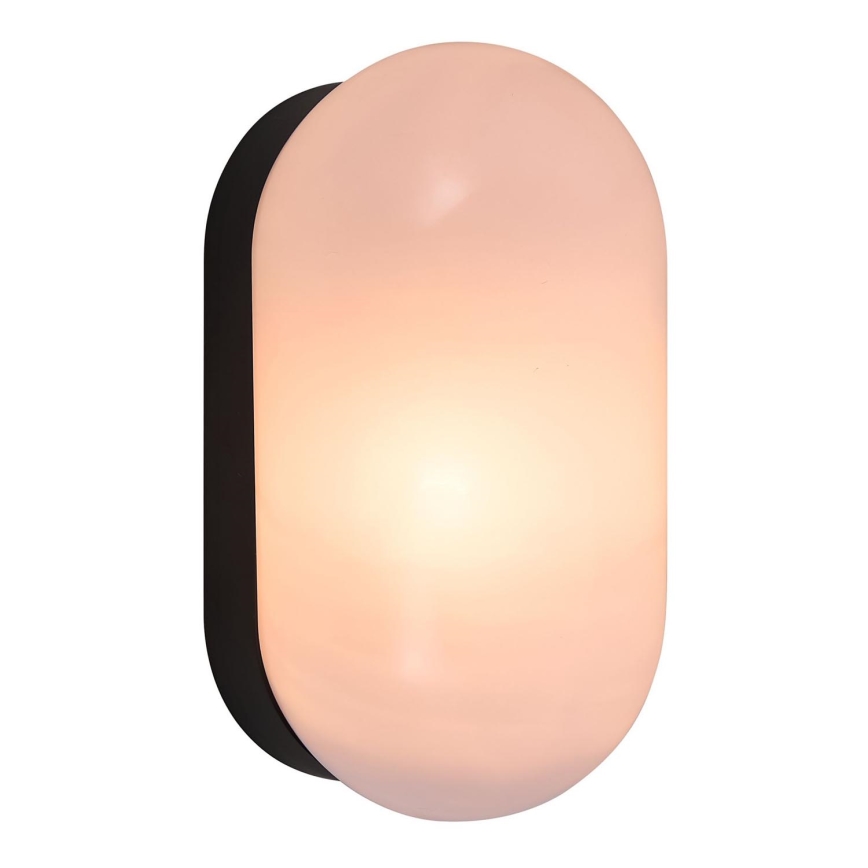 Nordlux - Vannas istabas sienas lampa FOAM 1xE27/55W/230V IP44 melna
