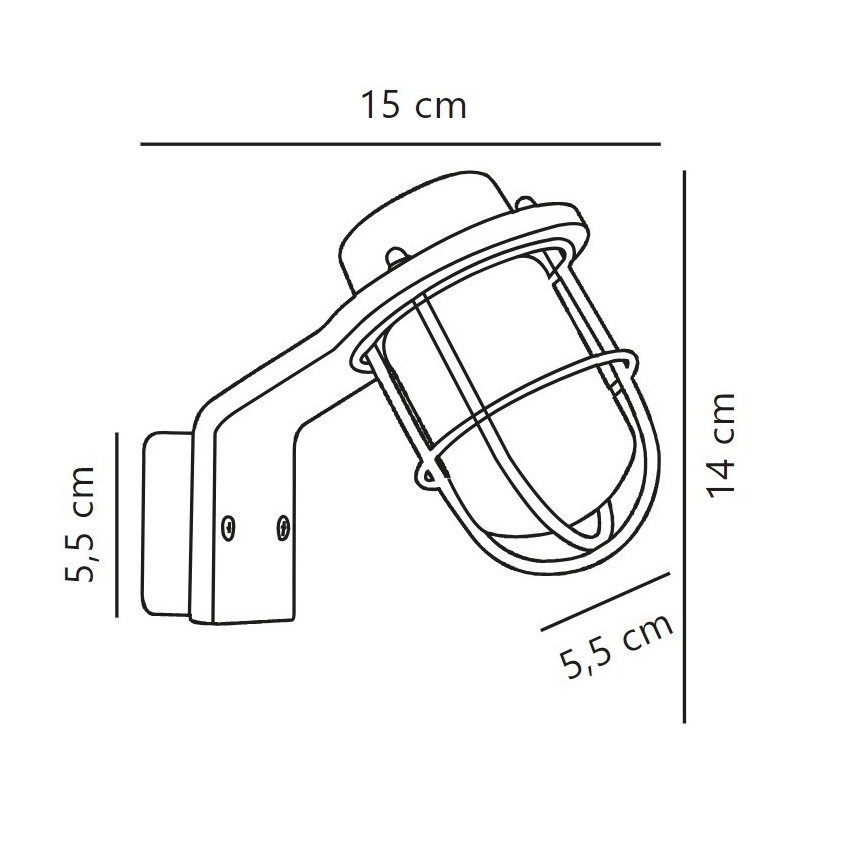 Nordlux - Vannas istabas sienas lampa MARINA 1xG9/40W/230V IP44 melna