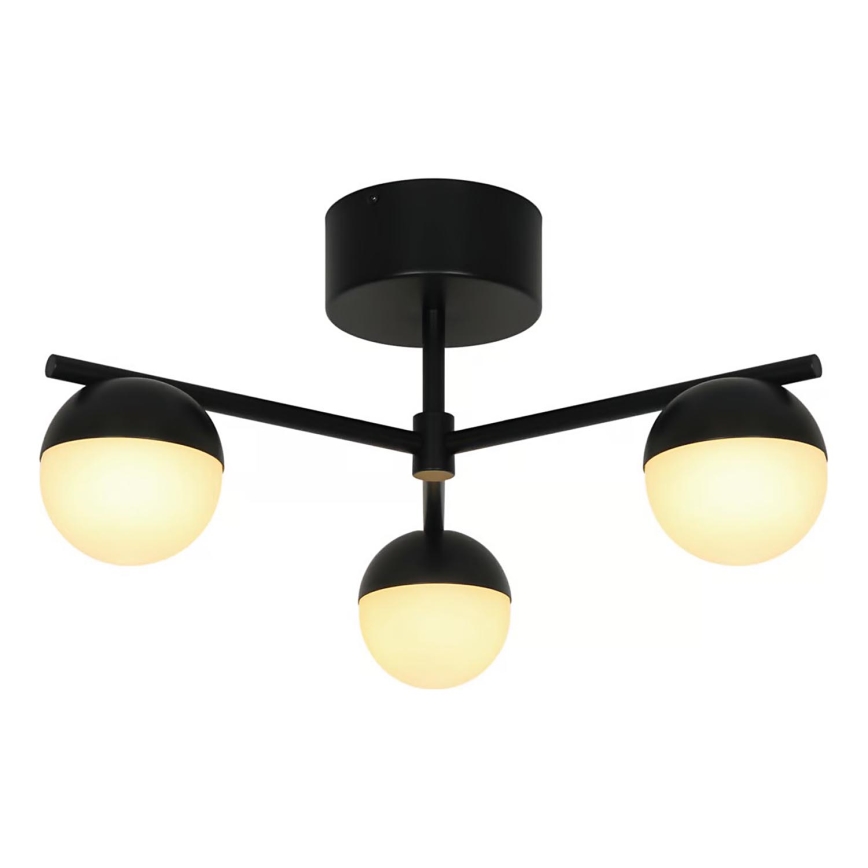 Nordlux - Virsapmetuma lustra CONTINA 3xG9/5W/230V melna