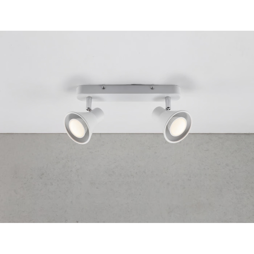 Nordlux - virziena gaismeklis EIK 2xGU10/35W/230V balts