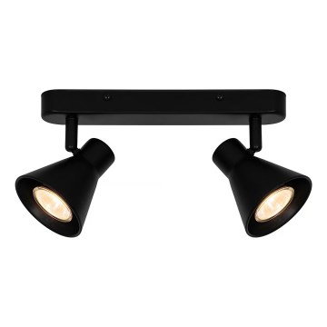 Nordlux - Virziena gaismeklis EIK 2xGU10/35W/230V melns