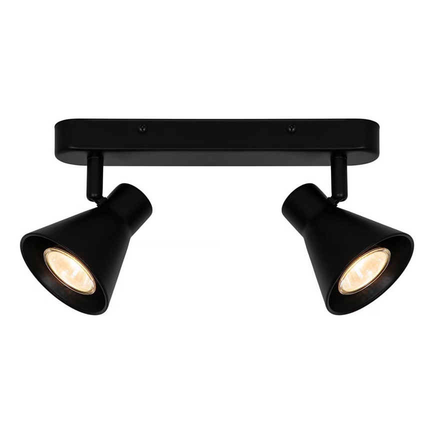 Nordlux - Virziena gaismeklis EIK 2xGU10/35W/230V melns