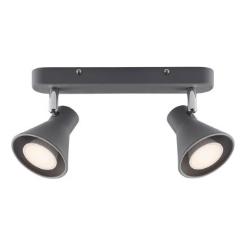 Nordlux - Virziena gaismeklis EIK 2xGU10/35W/230V pelēks