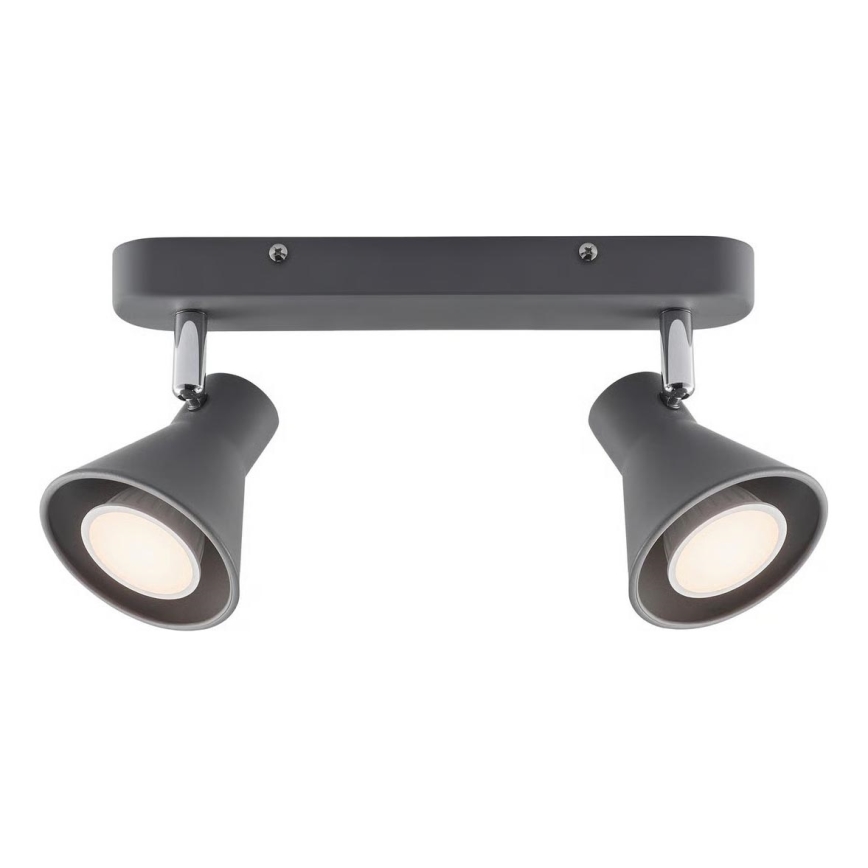 Nordlux - Virziena gaismeklis EIK 2xGU10/35W/230V pelēks