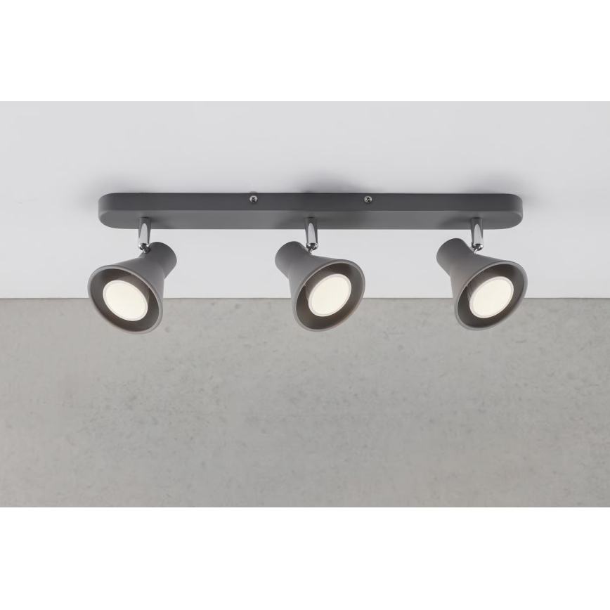 Nordlux - Virziena gaismeklis EIK 3xGU10/35W/230V pelēks