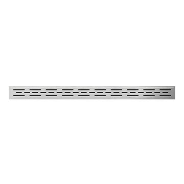 Noteku žlabs 100 cm, nerūsējošais tērauds/sudraba