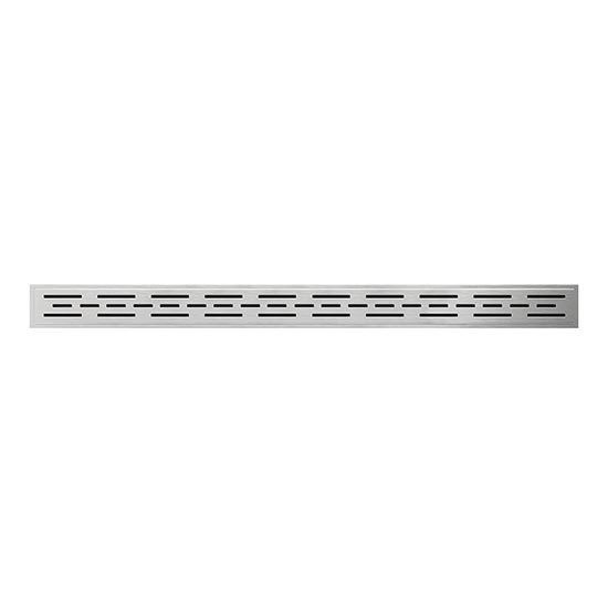Noteku žlabs 100 cm, nerūsējošais tērauds/sudraba