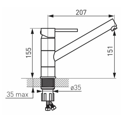 Novaservis - Izlietnes jaucējkrāns FIESTA spīdīgs hroms