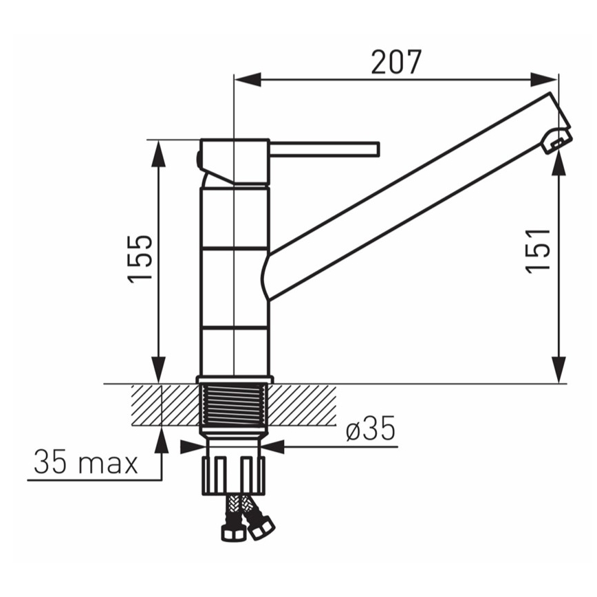 Novaservis - Izlietnes jaucējkrāns FIESTA spīdīgs hroms