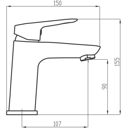 Novaservis - Izlietnes krāns METALIA 15,5 cm spīdīgi hromēts