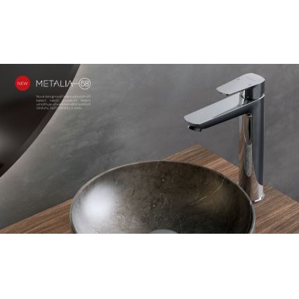 Novaservis - Izlietnes krāns METALIA ECO 25,7 cm spīdīgi hromēts