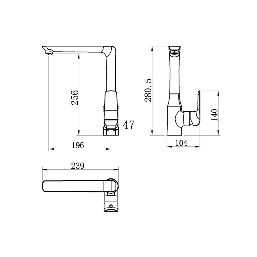 Novaservis - NOBLESS TINA izlietnes jaucējkrāns, spīdīgs hroms