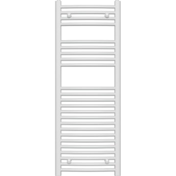 Novaservis - Vannas istabas dvieļu radiators 490W/230V 120x45 cm balts, noapaļots