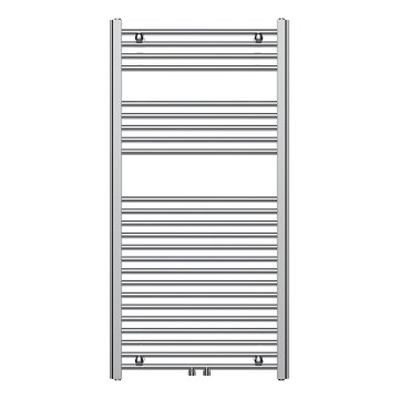 Novaservis - Vannas istabas kāpņu tipa dvieļu radiators 423W/230V 120x60 cm spīdīgs hroms taisns