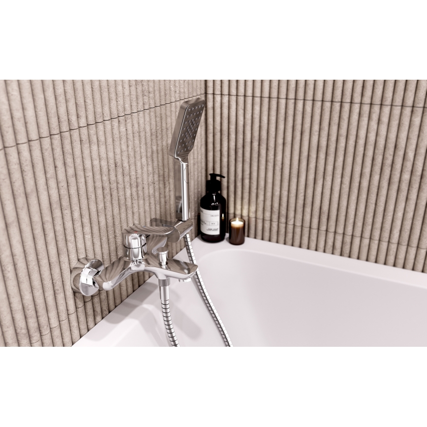 Novaservis - Vannas komplekts ar jaucējkrānu METALIA spīdīgs hroms