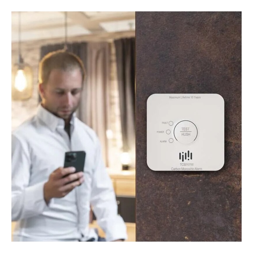 Oglekļa monoksīda detektors GoSmart 2xAA Wi-Fi Tuya