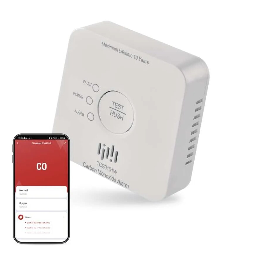 Oglekļa monoksīda detektors GoSmart 2xAA Wi-Fi Tuya