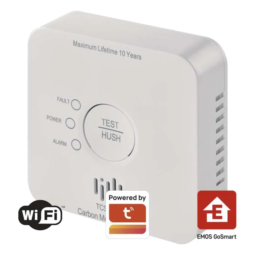 Oglekļa monoksīda detektors GoSmart 2xAA Wi-Fi Tuya