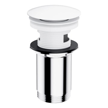 OMNIRES A706BM - Izlietnes noteka CLICK-CLACK d. 6,6 cm matēts balts