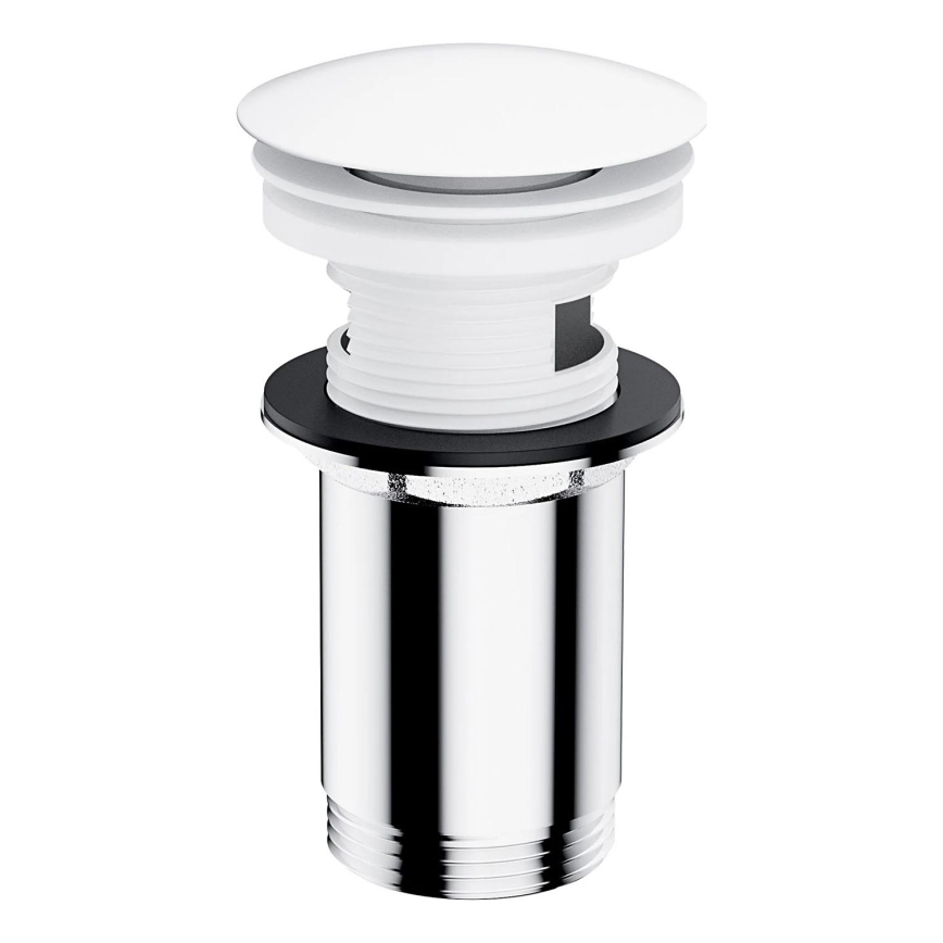 OMNIRES A706BM - Izlietnes noteka CLICK-CLACK d. 6,6 cm matēts balts