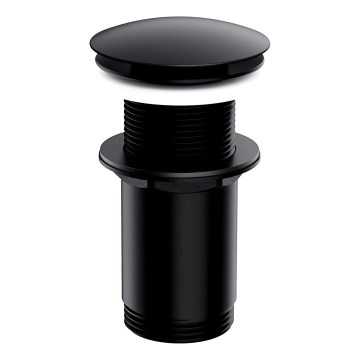 OMNIRES A716BL - Izlietnes noteka CLICK-CLACK d. 6,6 cm daļēji matēts melna