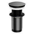 OMNIRES A716GR - Izlietnes noteka CLICK-CLACK d. 6,6 cm matēts grafīta