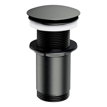 OMNIRES A716GR - Izlietnes noteka CLICK-CLACK d. 6,6 cm matēts grafīta