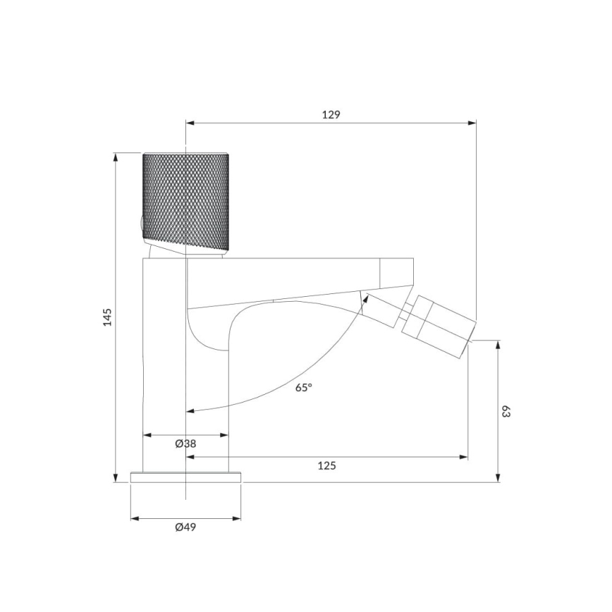 OMNIRES CT8020CR - Bidē krāns CONTOUR 14,5 cm spīdīgi hromēts