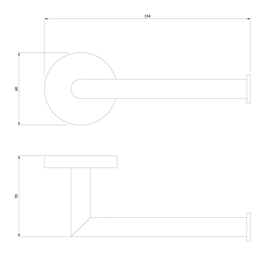 OMNIRES MP60510BL - Tualetes papīra turētājs MODERN PROJECT matēts melna