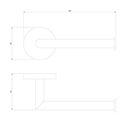 OMNIRES MP60510CR - Tualetes papīra turētājs MODERN PROJECT spīdīgi hromēts