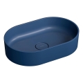 OMNIRES OVOUNMB - Uz virsmas uzstādamā izlietne OVO 55x36 cm dolomīts/matēta pusnakts zila