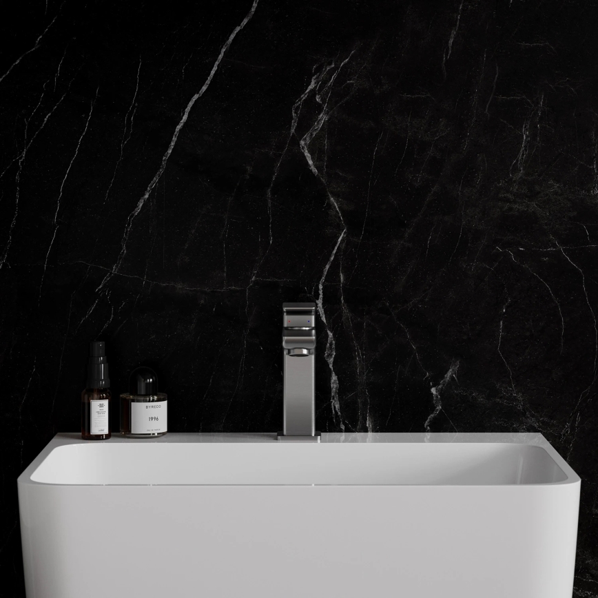 OMNIRES PM7410IN - Izlietnes jaucējkrāns PARMA 15 cm birstēts niķelis