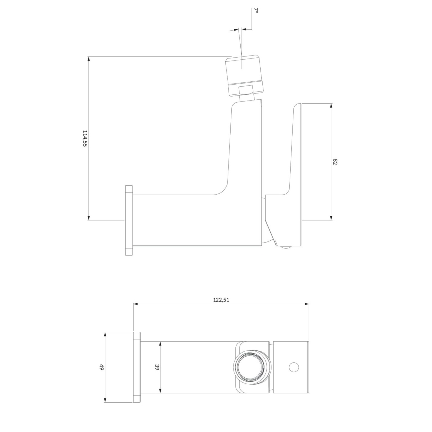 OMNIRES PM7420CR - Bidē krāns PARMA 12,25 cm spīdīgi hromēts