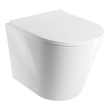 OMNIRES TAMPAMWBP - Karājamais WC ar SoftClose vāku TAMPA, keramika/glancēta balta