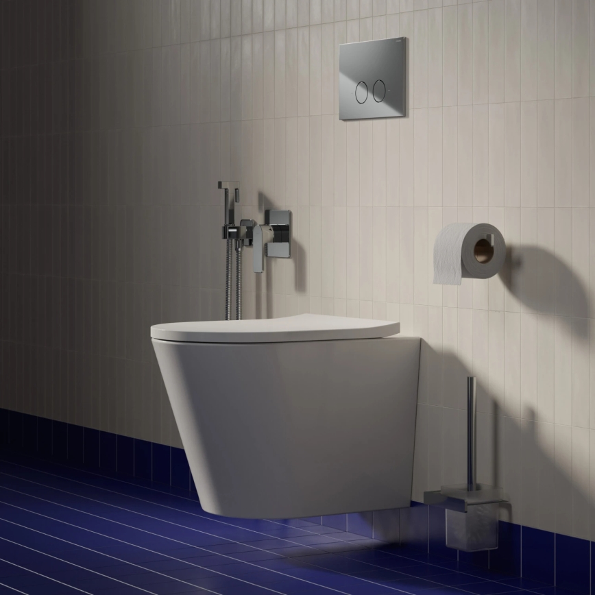 OMNIRES TAMPAMWBP - Karājamais WC ar SoftClose vāku TAMPA, keramika/glancēta balta