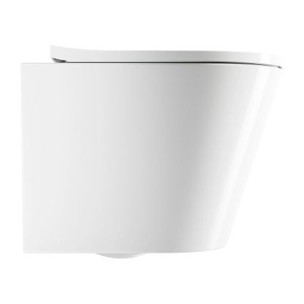 OMNIRES TAMPAMWBP - Karājamais WC ar SoftClose vāku TAMPA, keramika/glancēta balta