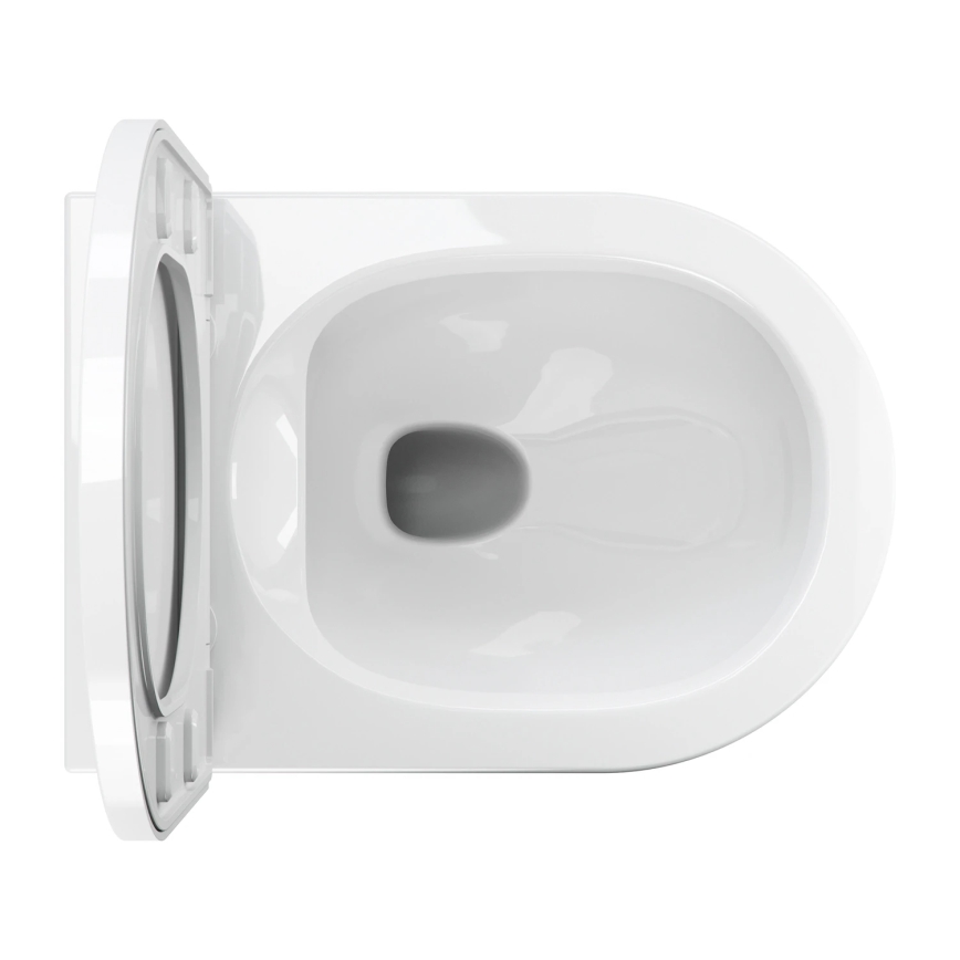 OMNIRES TAMPAMWBP - Karājamais WC ar SoftClose vāku TAMPA, keramika/glancēta balta