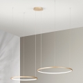 Ondaluce - aptumšojama LED lustra uz troses SOEL LED/28W/230V + LED/38W Ø 80/60 cm zelta
