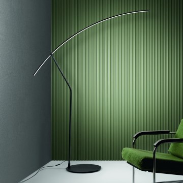 Ondaluce - Dimējama LED grīdas lampa FOLAGA LED/30W/230V melna