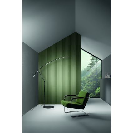 Ondaluce - Dimējama LED grīdas lampa FOLAGA LED/30W/230V melna