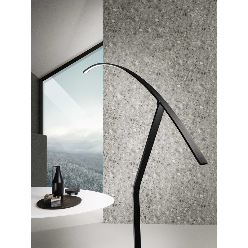 Ondaluce - Dimējama LED grīdas lampa FOLAGA LED/30W/230V melna