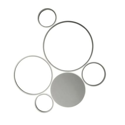 Ondaluce - dimmējams LED griestu lukturis POIS LED/68W/230V sudraba