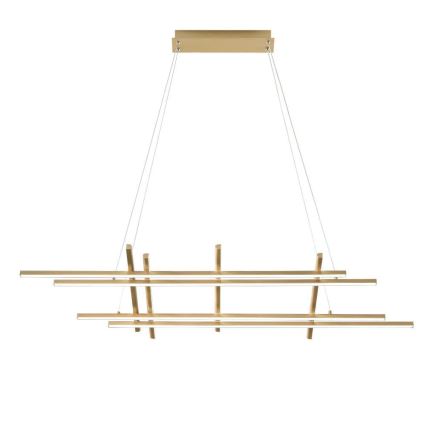 Ondaluce - dimmējams LED piekaramais gaismeklis uz kabeļa MOVIDA LED/114W/230V zelta